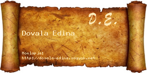 Dovala Edina névjegykártya